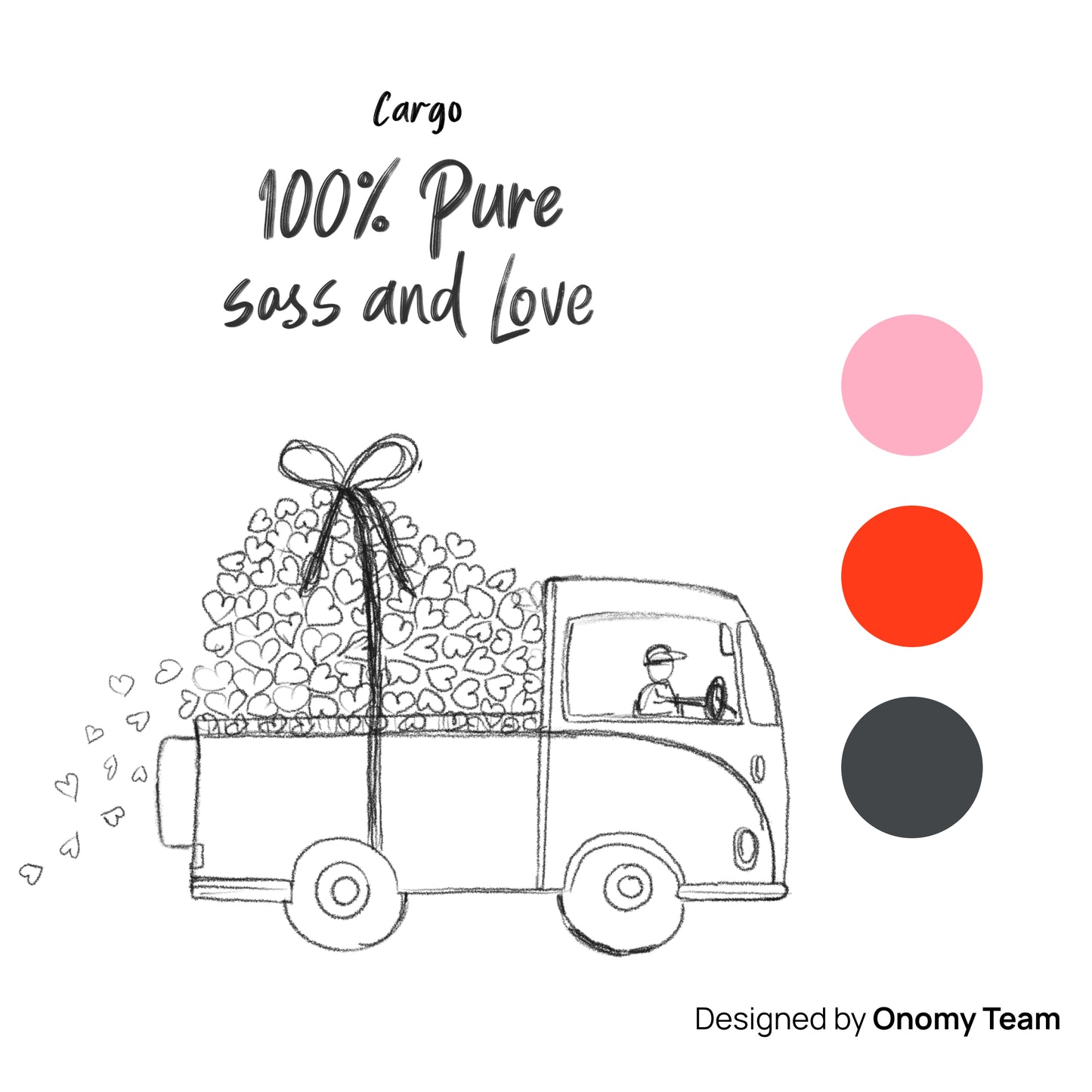 Dog Love Truck Art Print | 100% Pure Love and Sass, Cute Dog Lover Wall Art