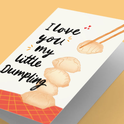 I Love You My Little Dumpling Birthday Greeting Card