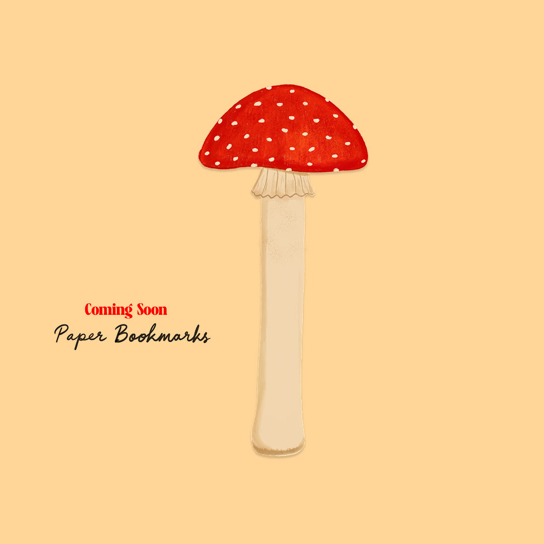 Paper - Mushroom Bookmark (Pre-Order)