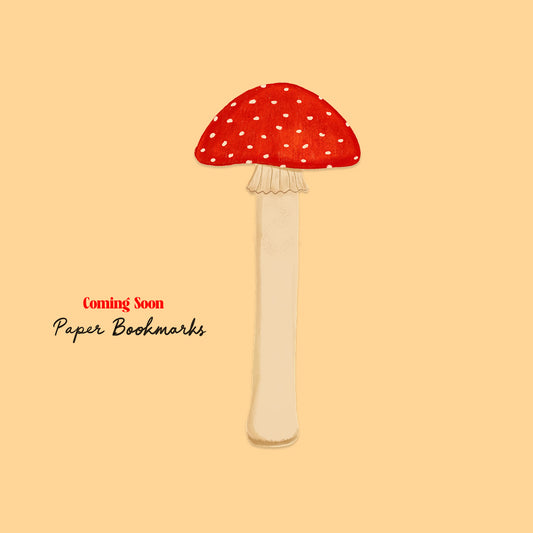 Paper - Mushroom Bookmark (Pre-Order)