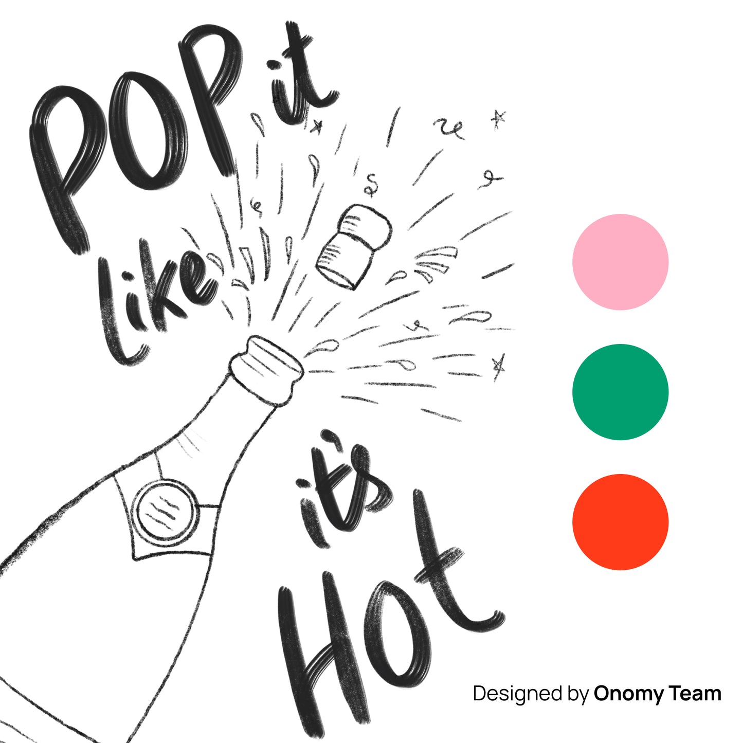 Pop It Like It’s Hot Champagne Greeting Card | Funny Celebration Card for Birthdays, Weddings & Achievements