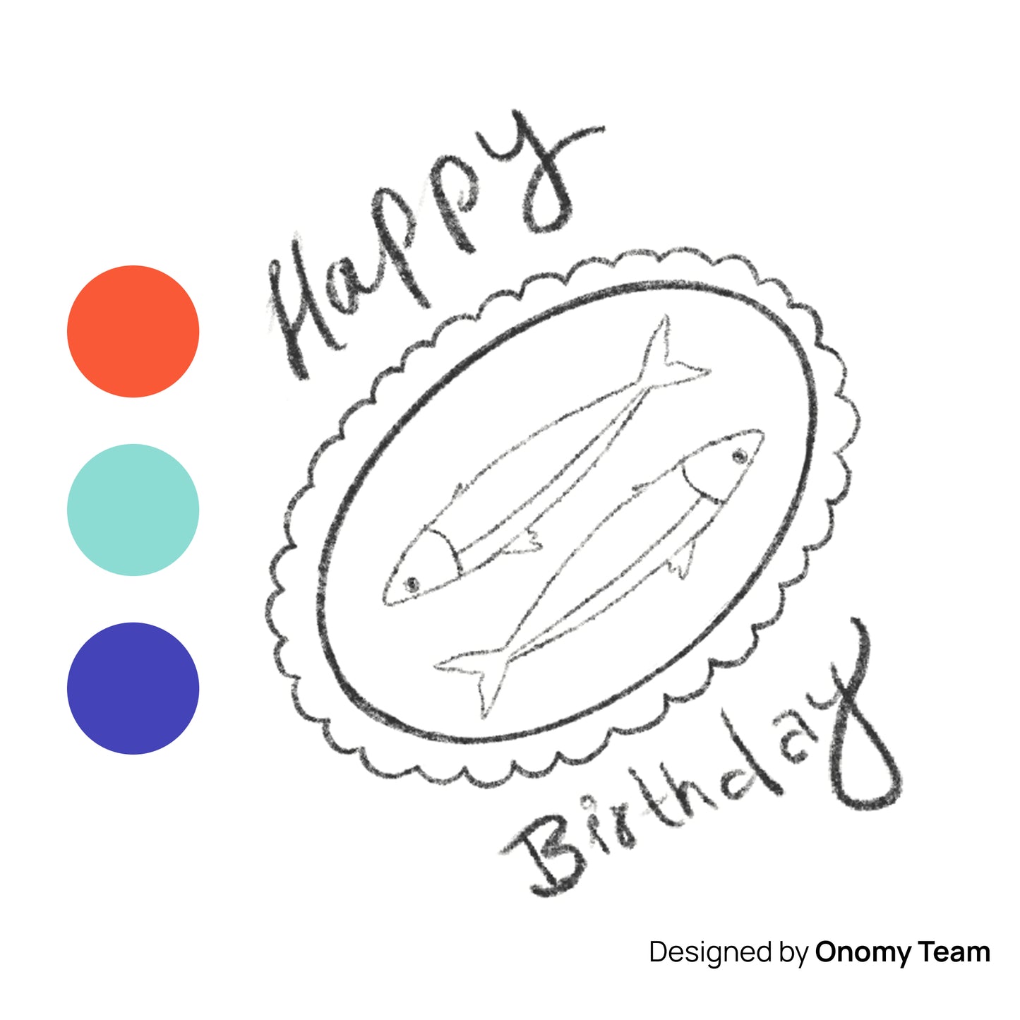 Fish Tin Happy Birthday Greeting Card