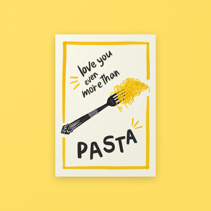 Love You More Than Pasta Giclée Art Print