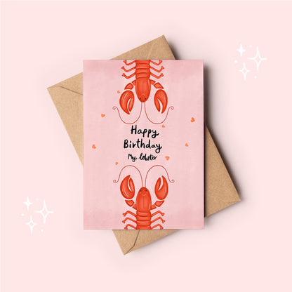 Happy Birthday My Lobster Greeting Card