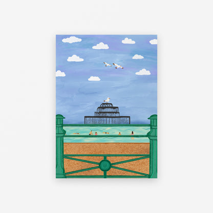 Brighton West Pier Giclée Art Print