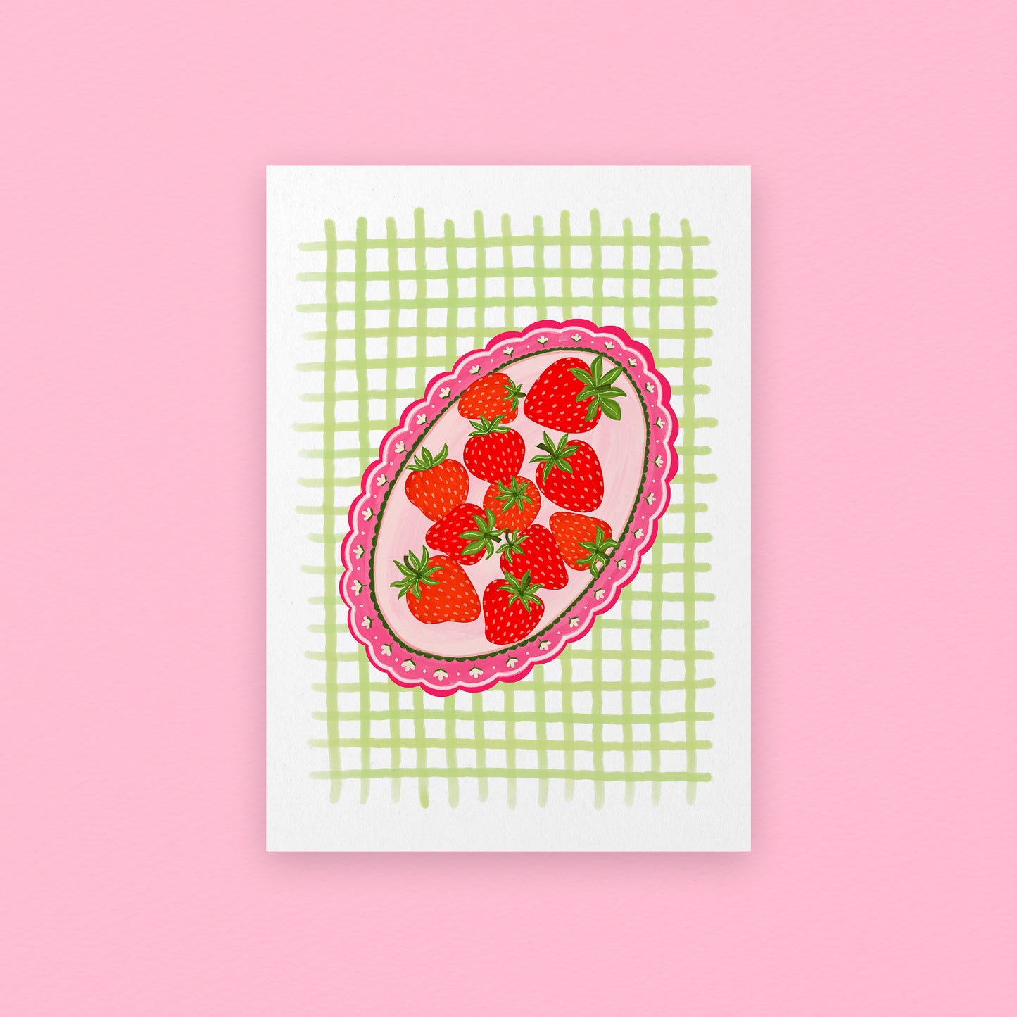 Strawberry Tray checker board