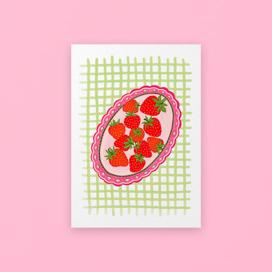 Strawberry Tray checker board