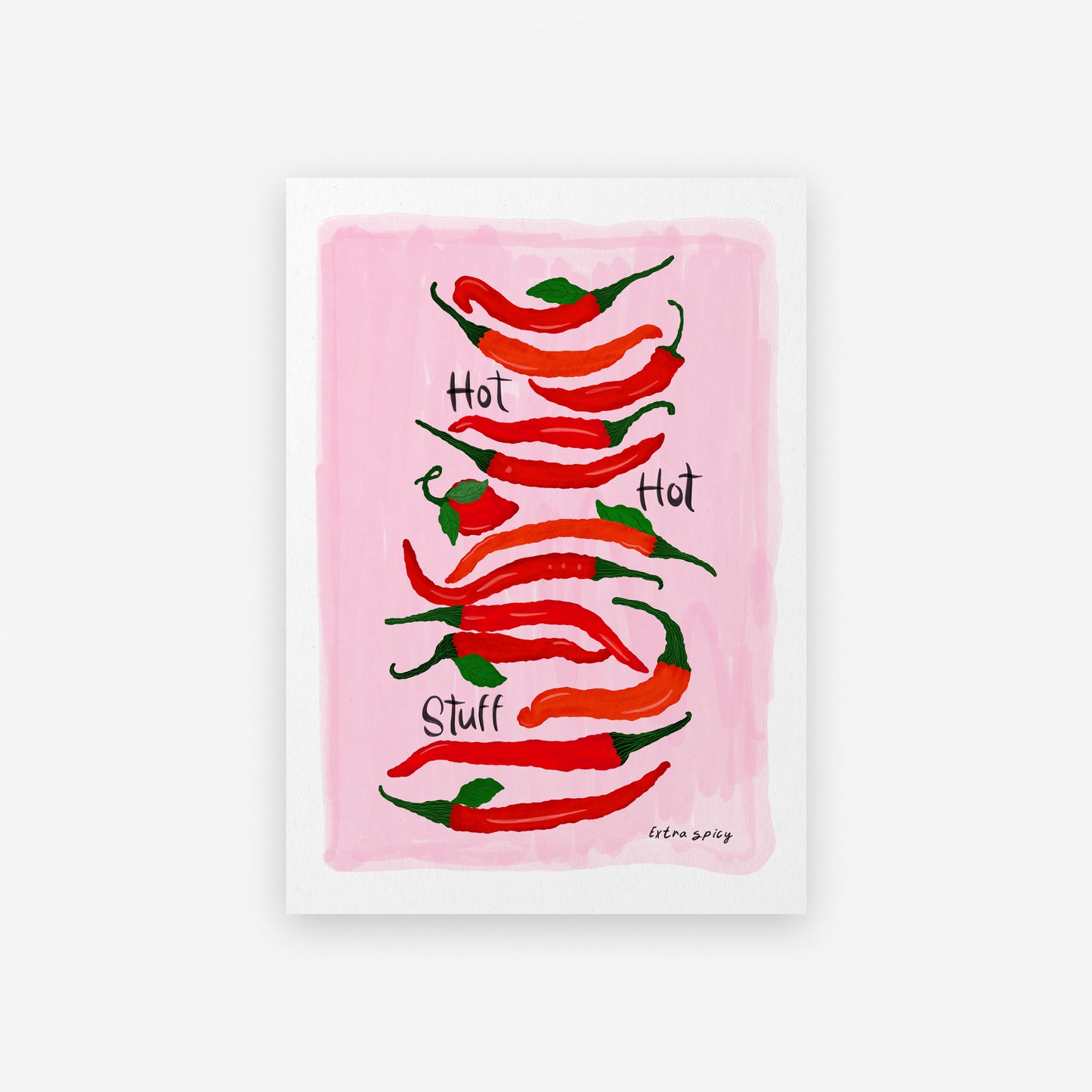 HOT HOT Stuff / Chilli Art Print