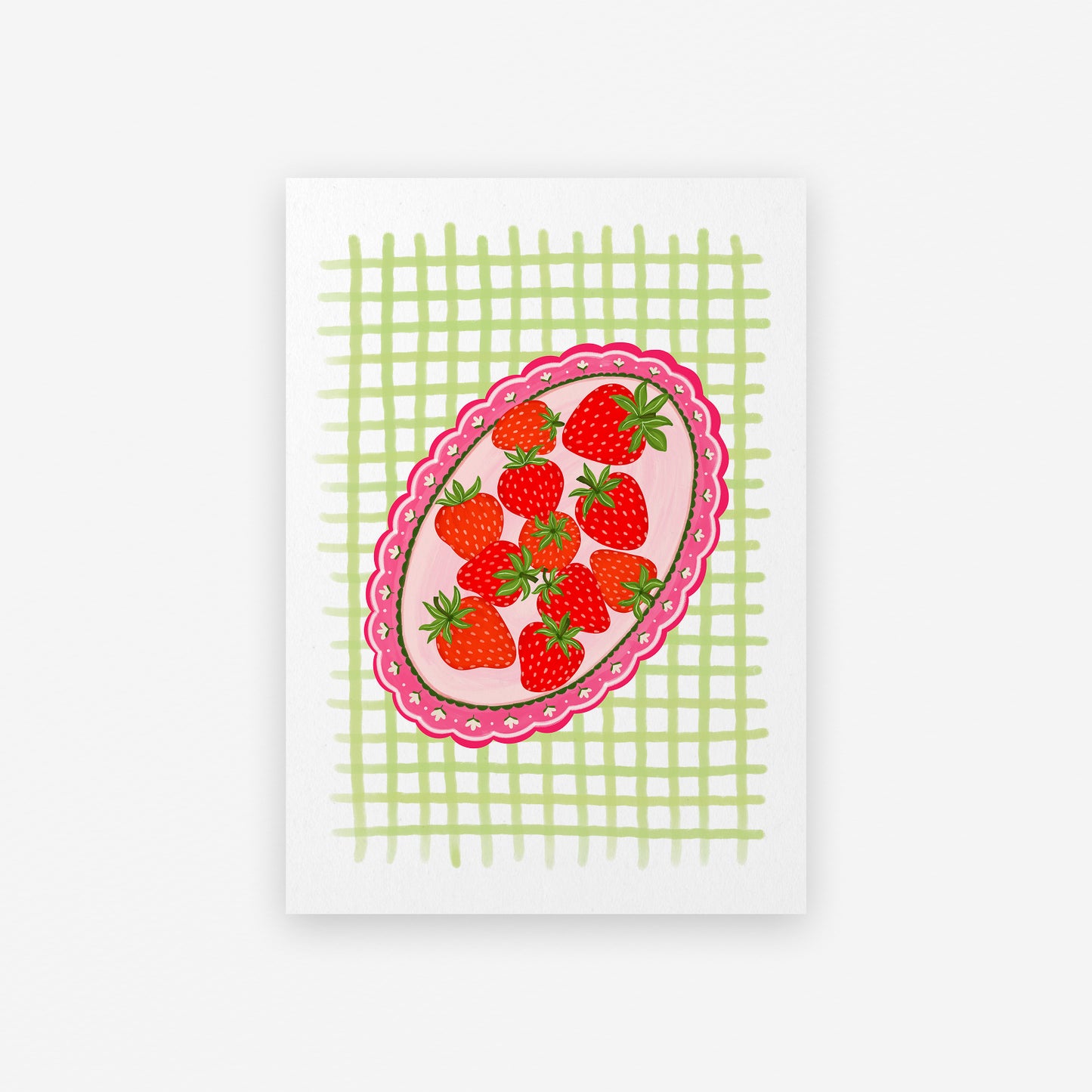 Strawberry Tray checker board