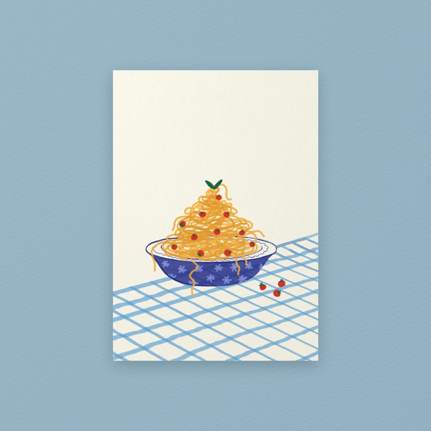 Tomato Spaghetti Pasta Art Print