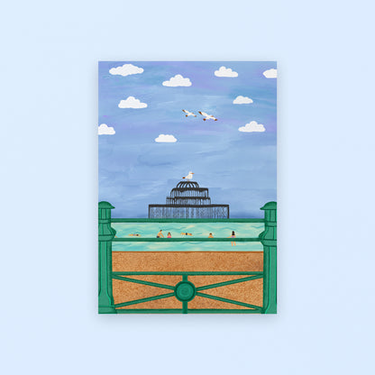 Brighton West Pier Giclée Art Print