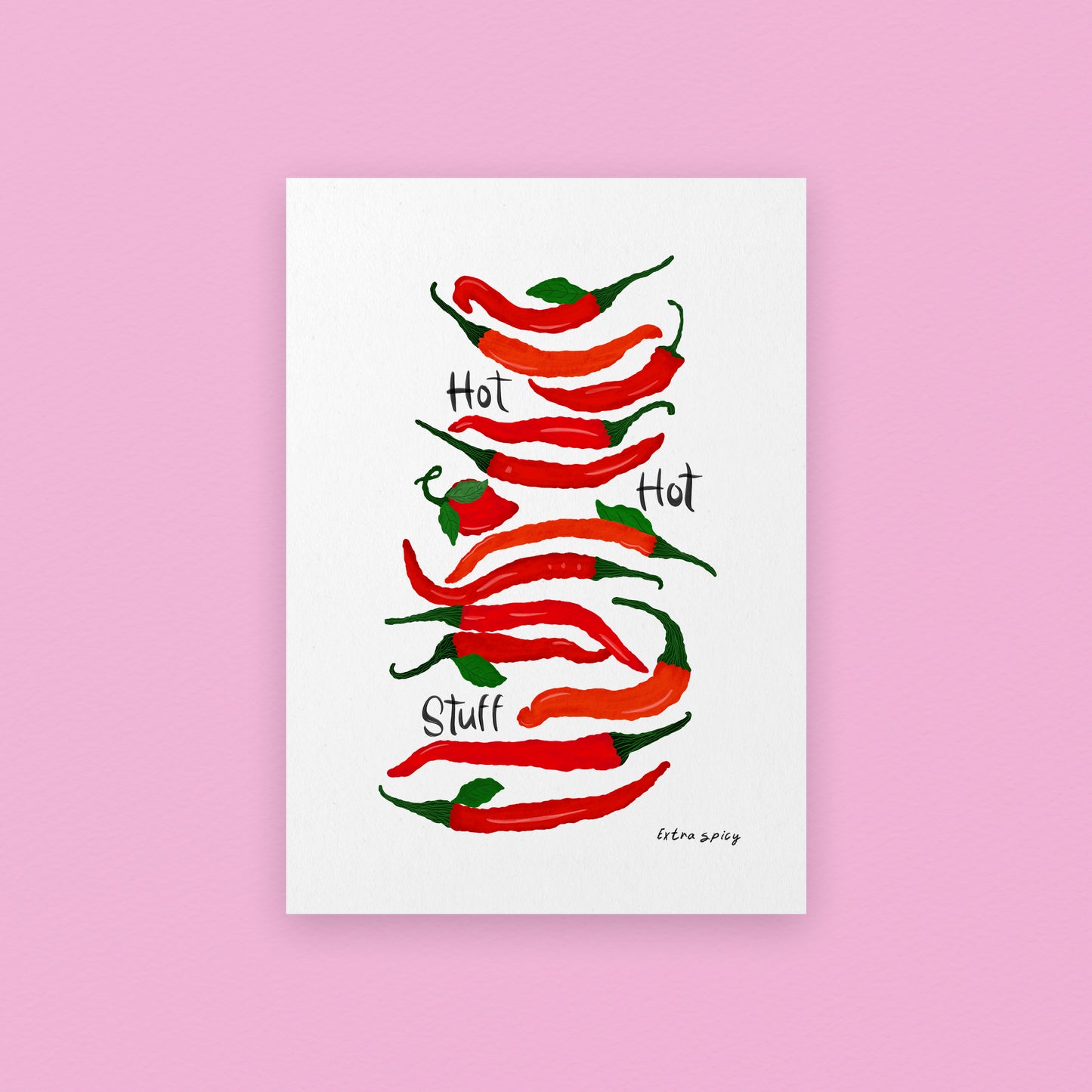 HOT HOT Stuff / Chilli Art Print v2