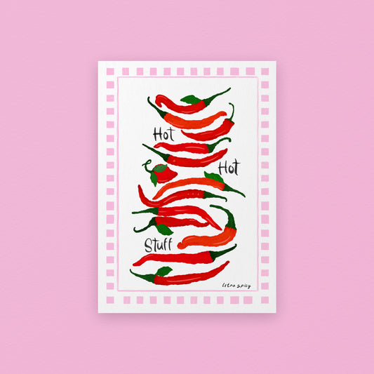 HOT HOT Stuff / Chilli Art Print v4