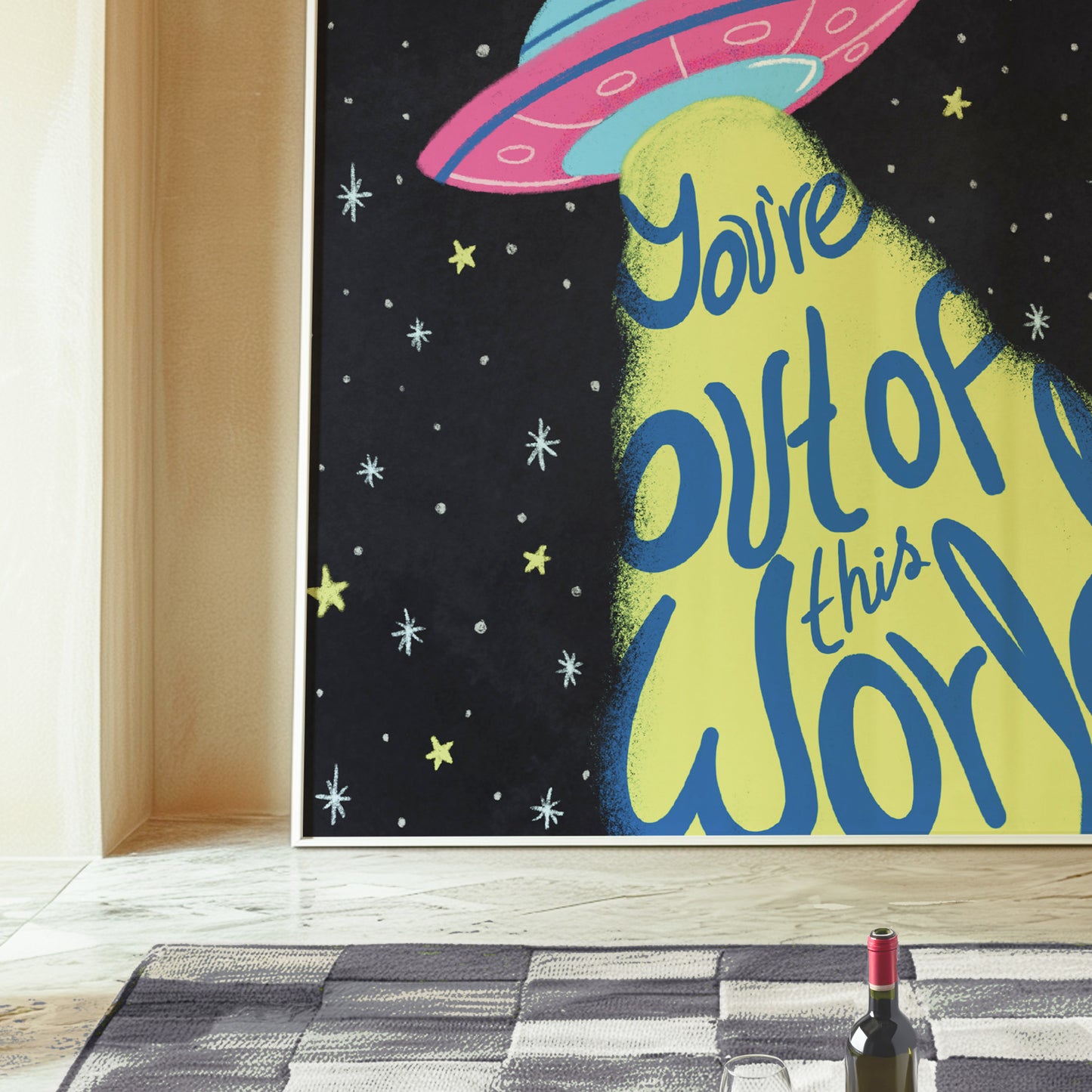 You’re Out of This World Space Ship Art Print