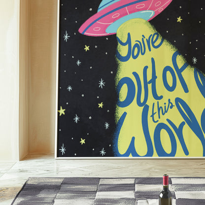You’re Out of This World Space Ship Giclée Art Print