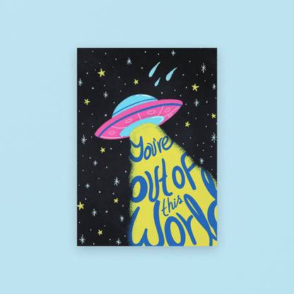 You’re Out of This World Space Ship Giclée Art Print