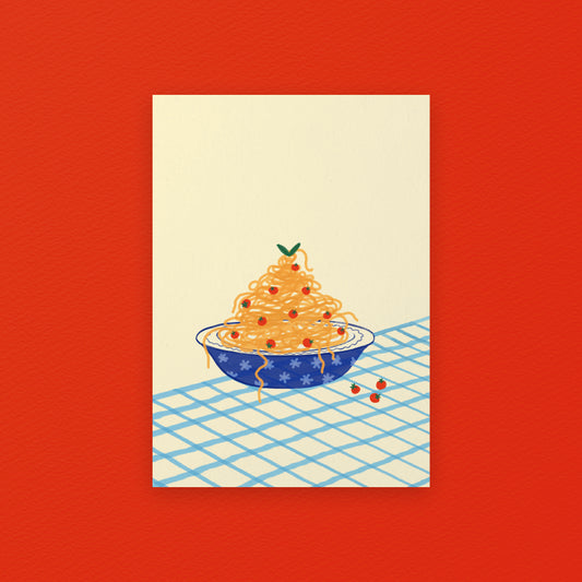 Hand drawn Spaghetti Bowl Art Print