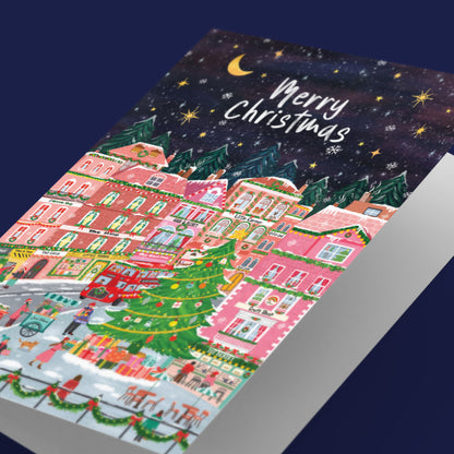 Christmas High Street Greeting Card – Festive Christmas Card