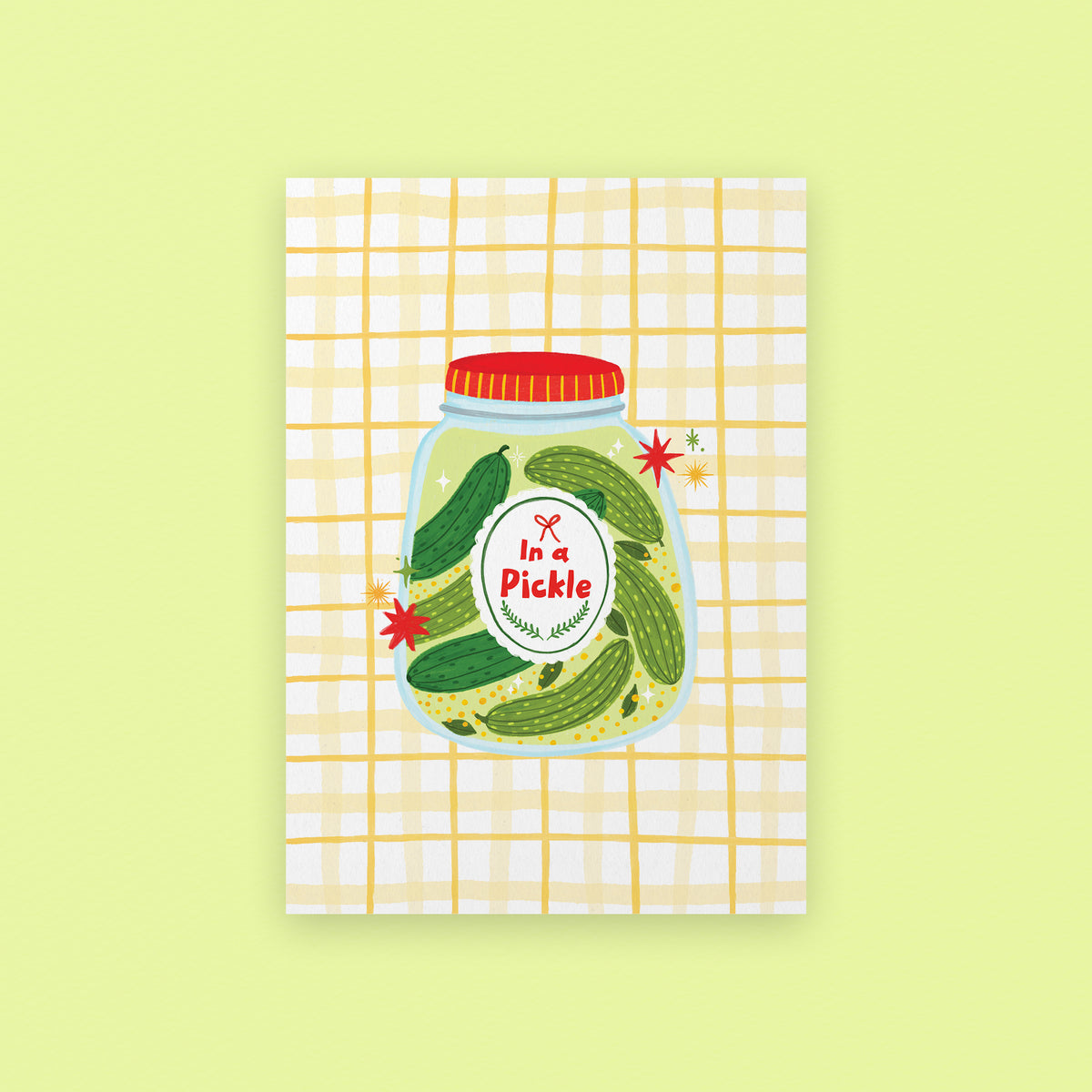 Let's Have A Pickle Party Art Print