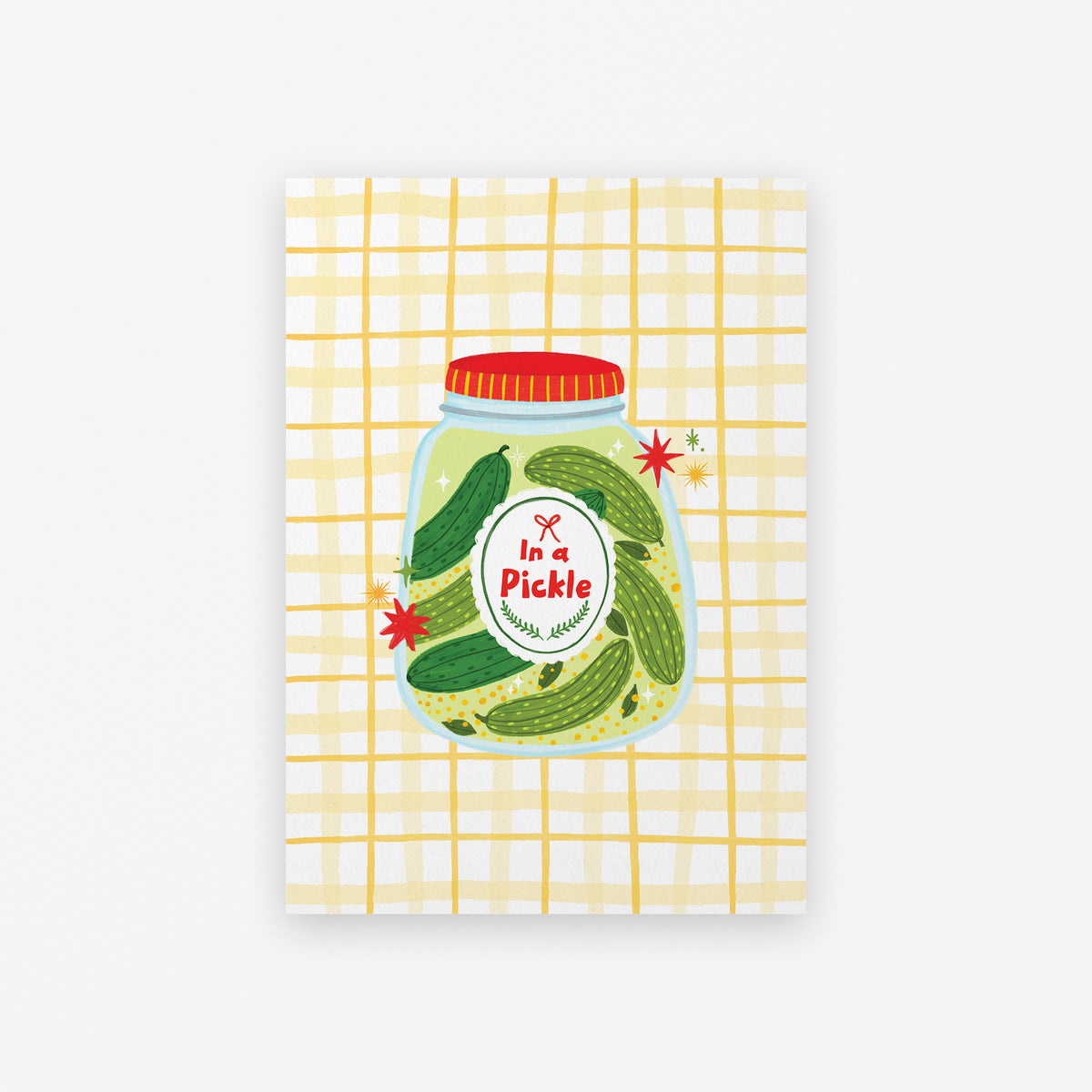 Let's Have A Pickle Party Art Print