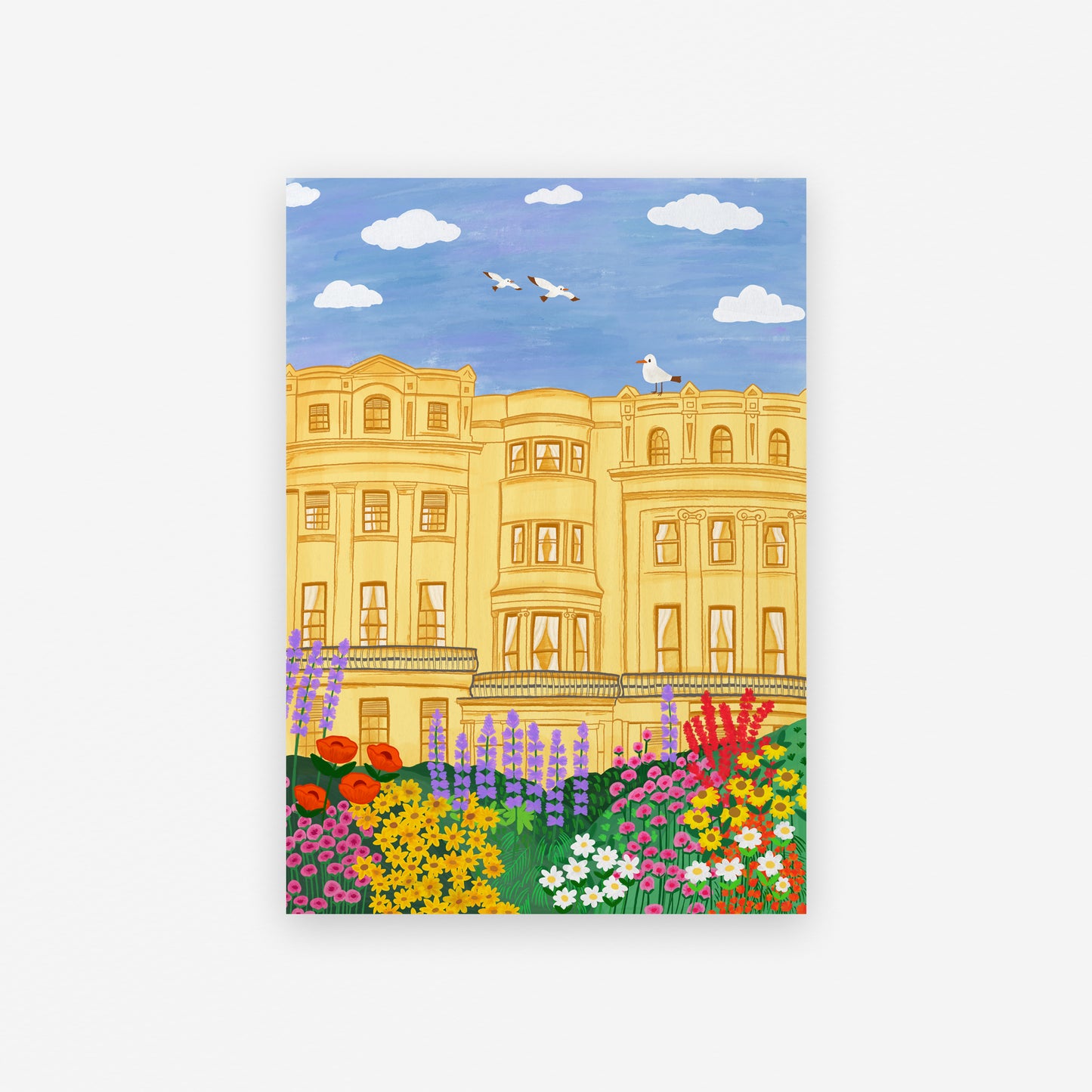 Brunswick Square Town house Art Print