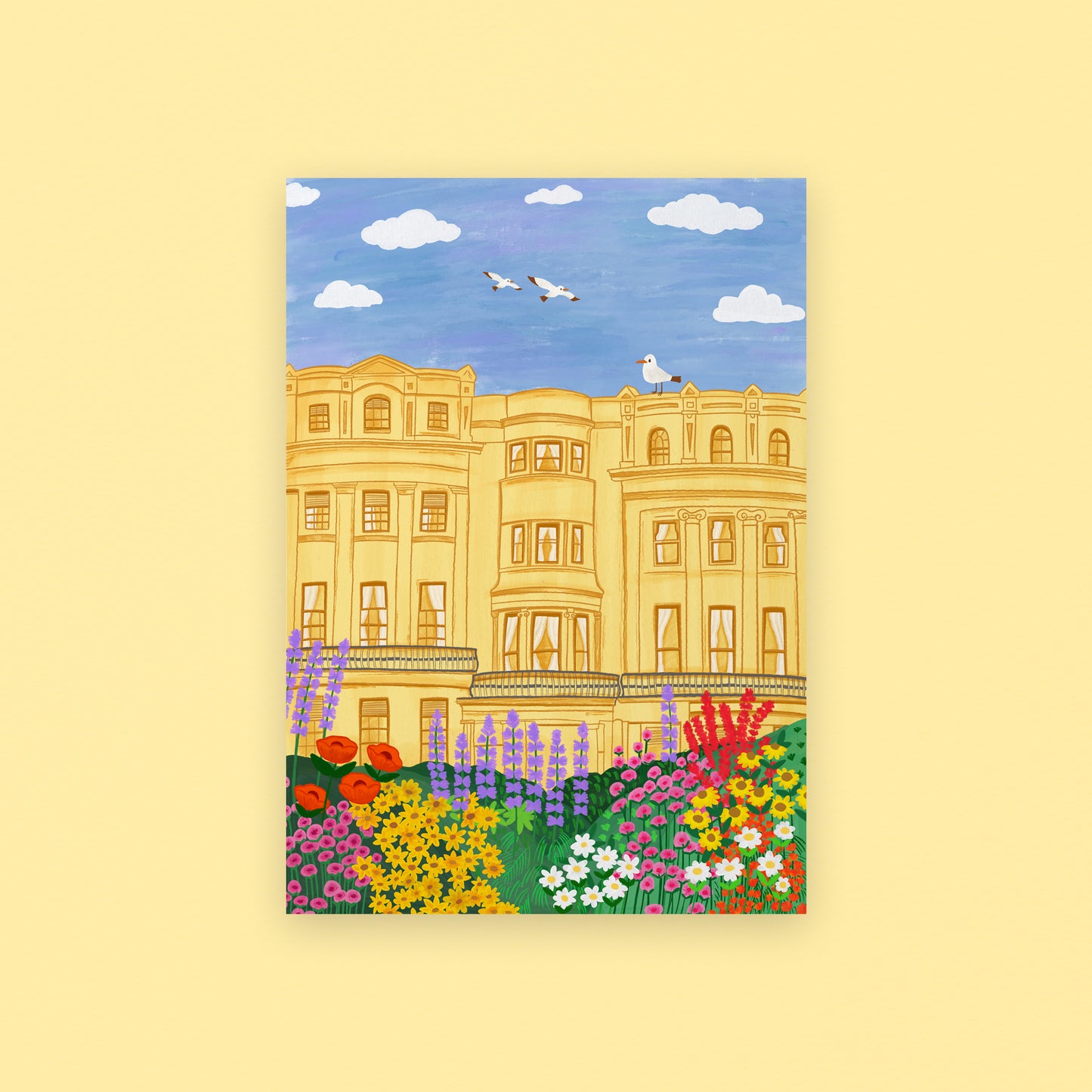 Brunswick Square Town house Art Print