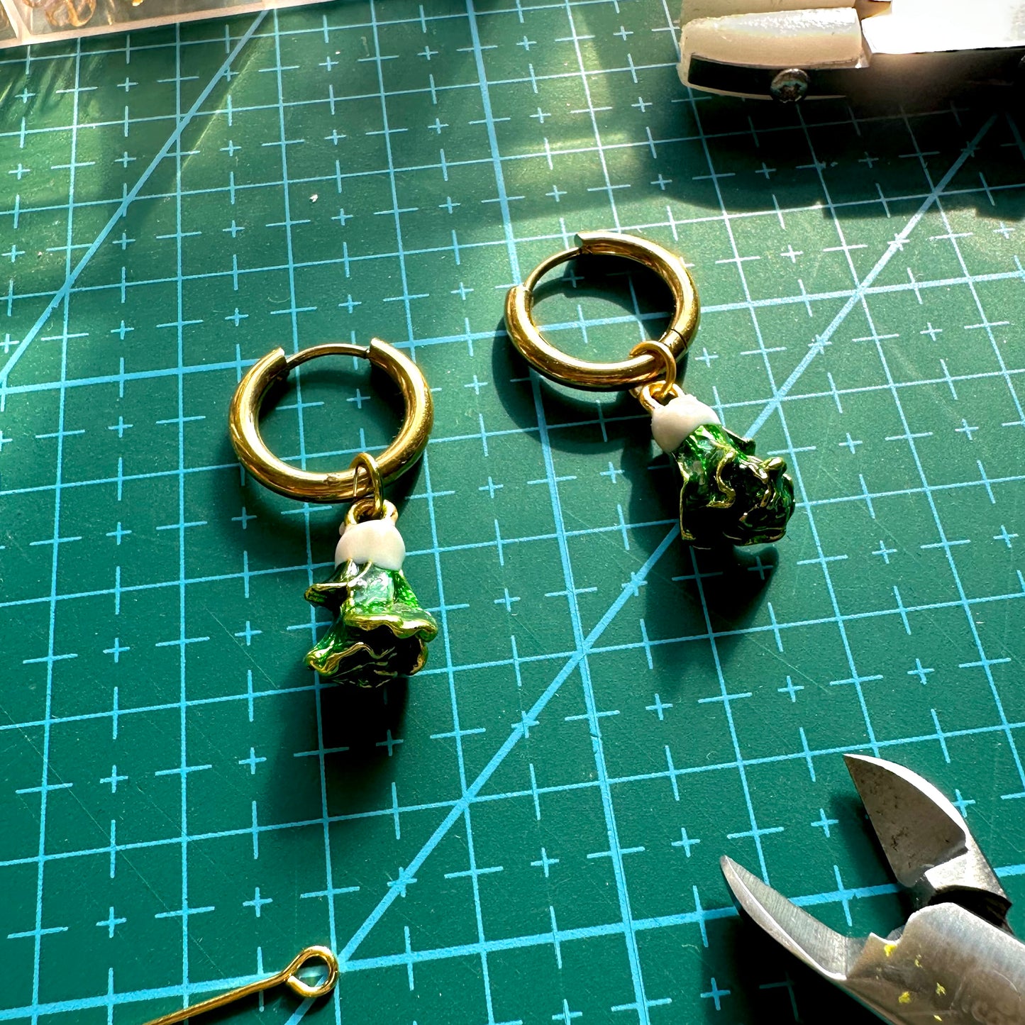The Mundane Brighton Gift shop - Bok choy earrings- Gifts for her 