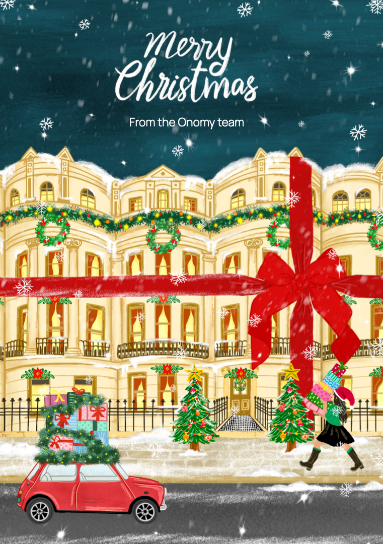 The Mundane Brighton Gift shop - Brunswick Town House Brighton & Hove Christmas Card - Gift for Christmas - 2