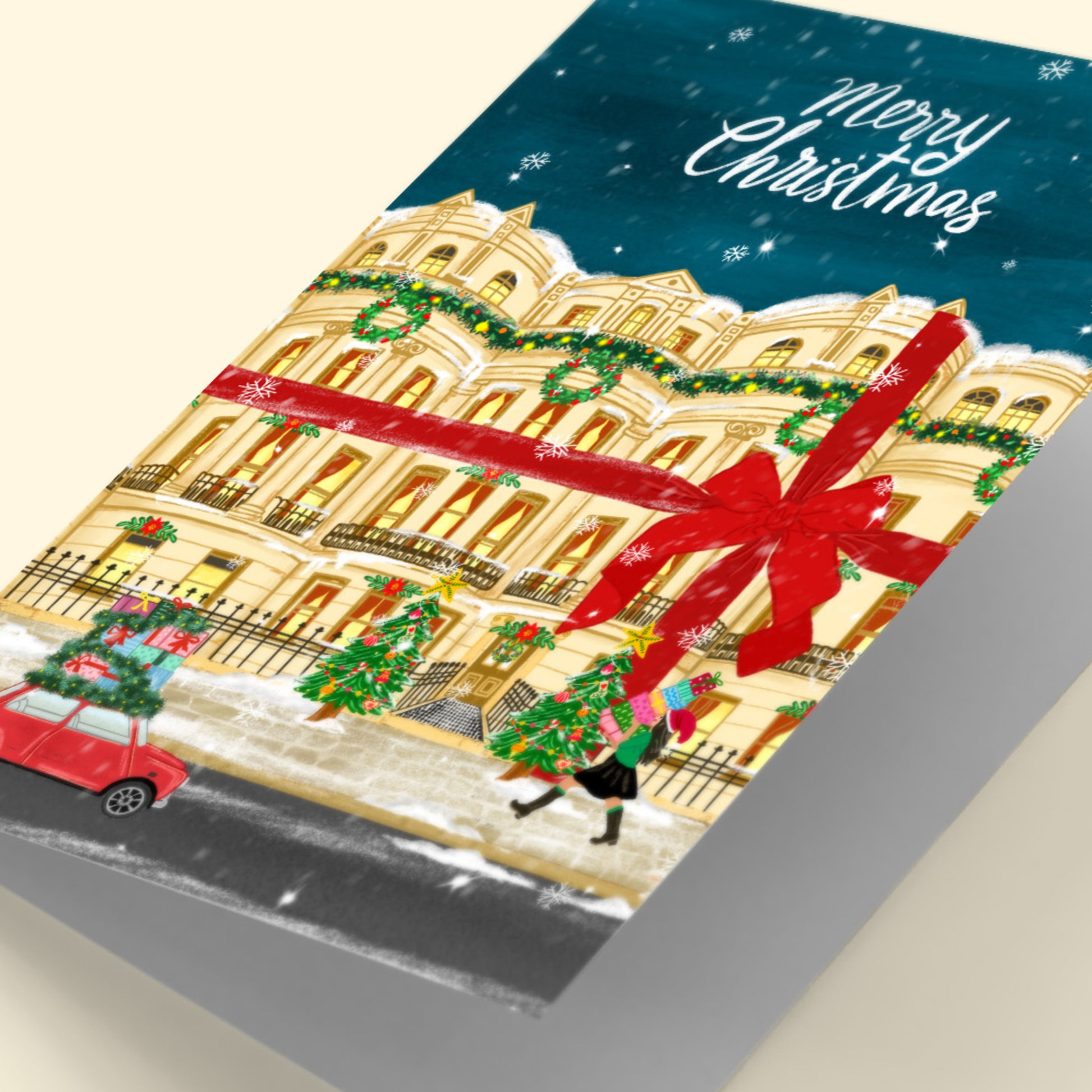 The Mundane Brighton Gift shop - Brunswick Town House Brighton & Hove Christmas Card - Gift for Christmas - gift for her - gift for him