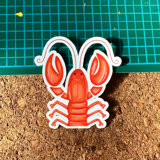 The Mundane Brighton Gift shop -  Lobster sticker - Gifts for Lobster lover