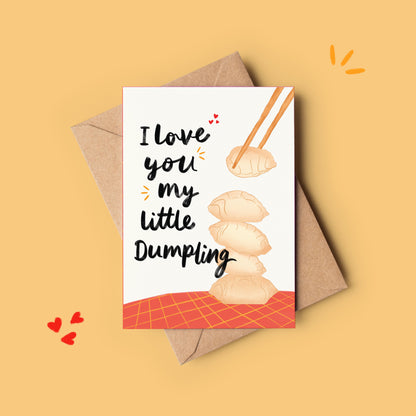I Love You My Little Dumpling Birthday Greeting Card