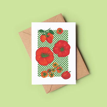 Mediterranean Tomato Birthday Greeting Card
