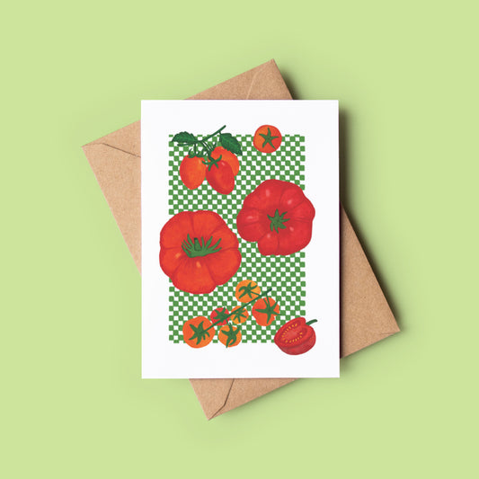 Mediterranean Tomato Birthday Greeting Card