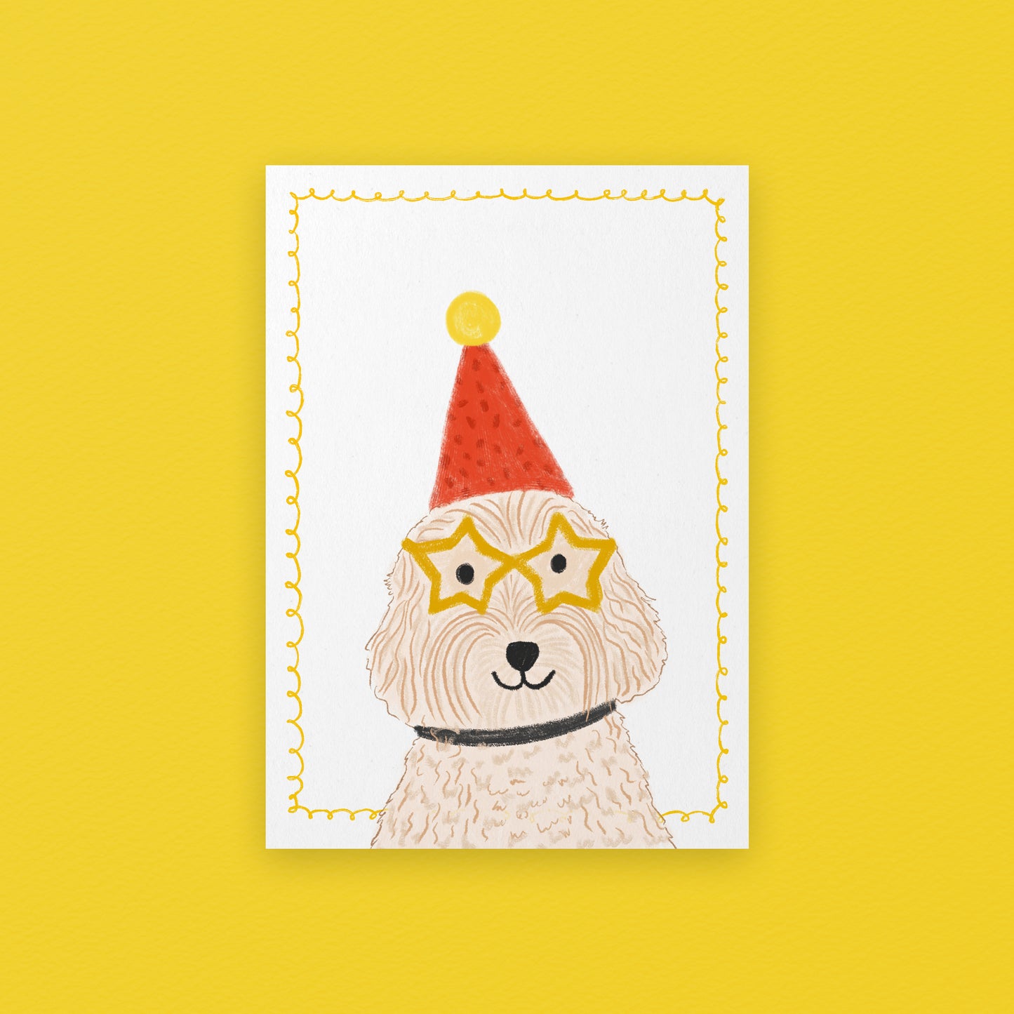 The mundane Brighton gift shop - Ready for the Party Dog Art Print- Dog collection - Gift for dog lovers - gift for birthday - gift for him - gift for her - 2
