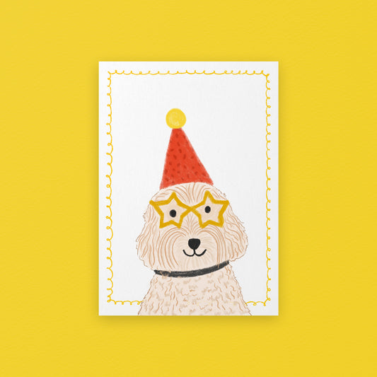 The mundane Brighton gift shop - Ready for the Party Dog Art Print- Dog collection - Gift for dog lovers - gift for birthday - gift for him - gift for her - 2
