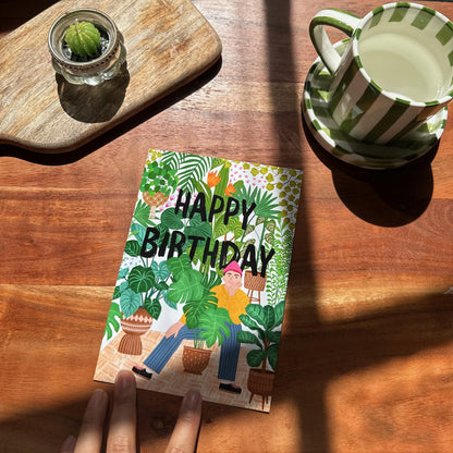 Plant Urban Jungle Guy  Birthday Card