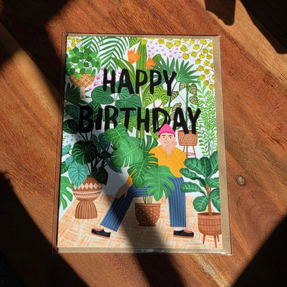 Plant Urban Jungle Guy  Birthday Card