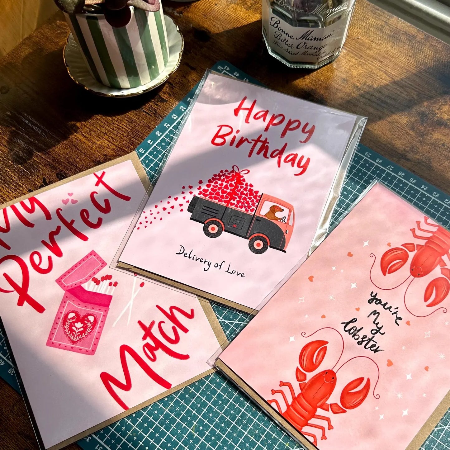 My Perfect Match Illustration Greeting Card