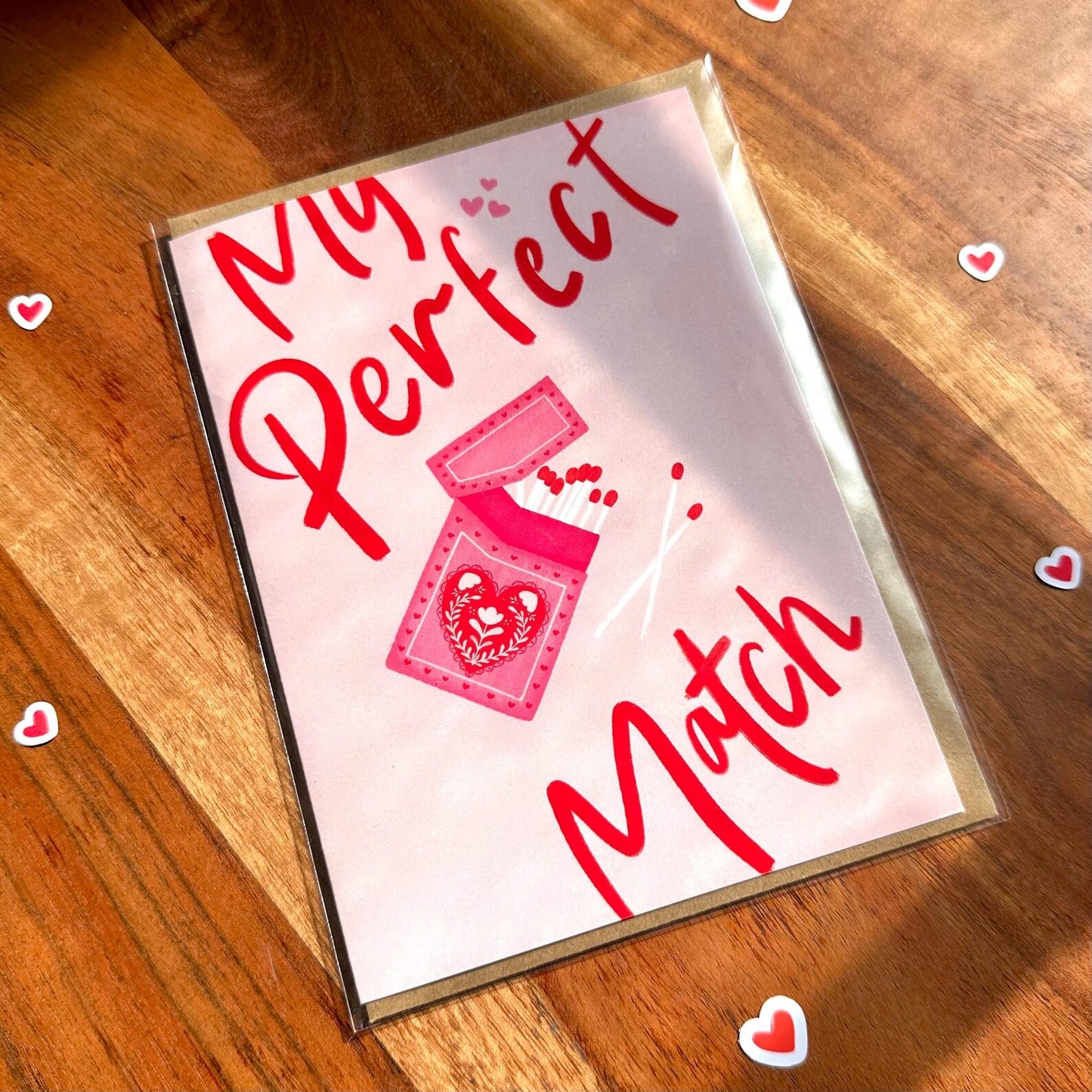My Perfect Match Illustration Greeting Card