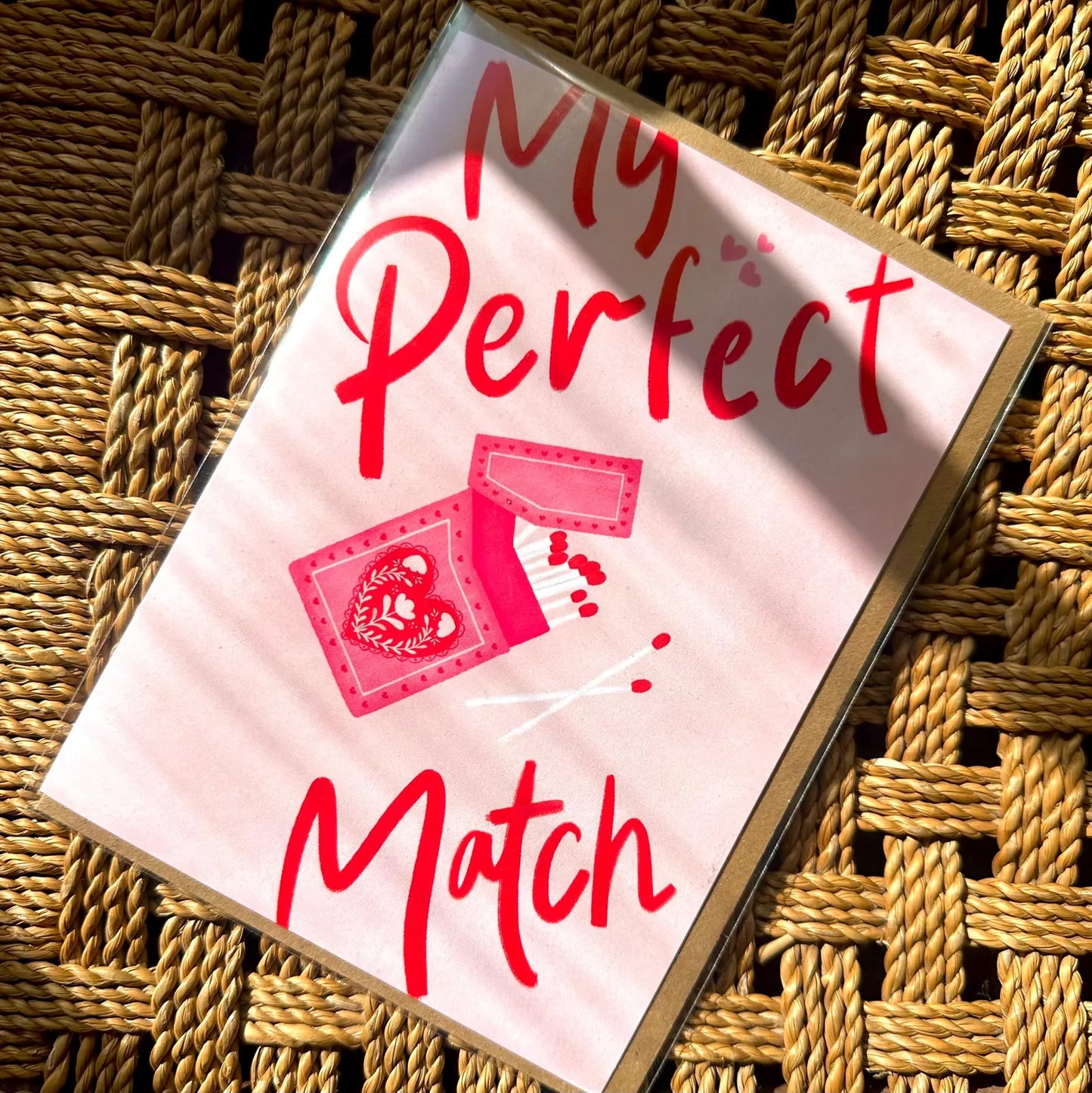 My Perfect Match Illustration Greeting Card