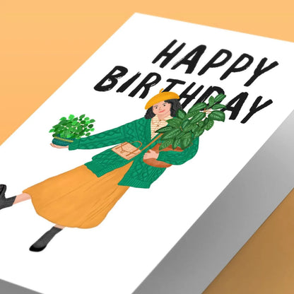 Autumn Plant Mum Birthday Card
