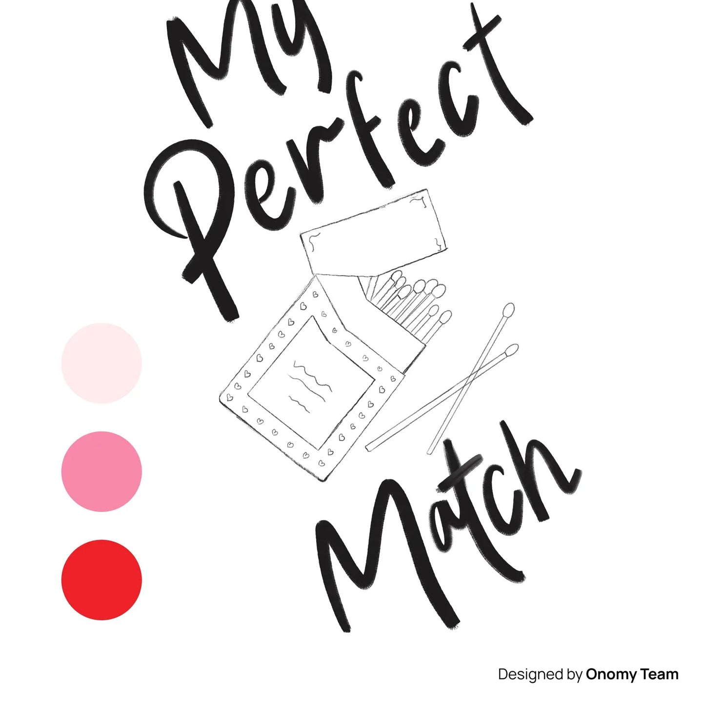 My Perfect Match Illustration Greeting Card