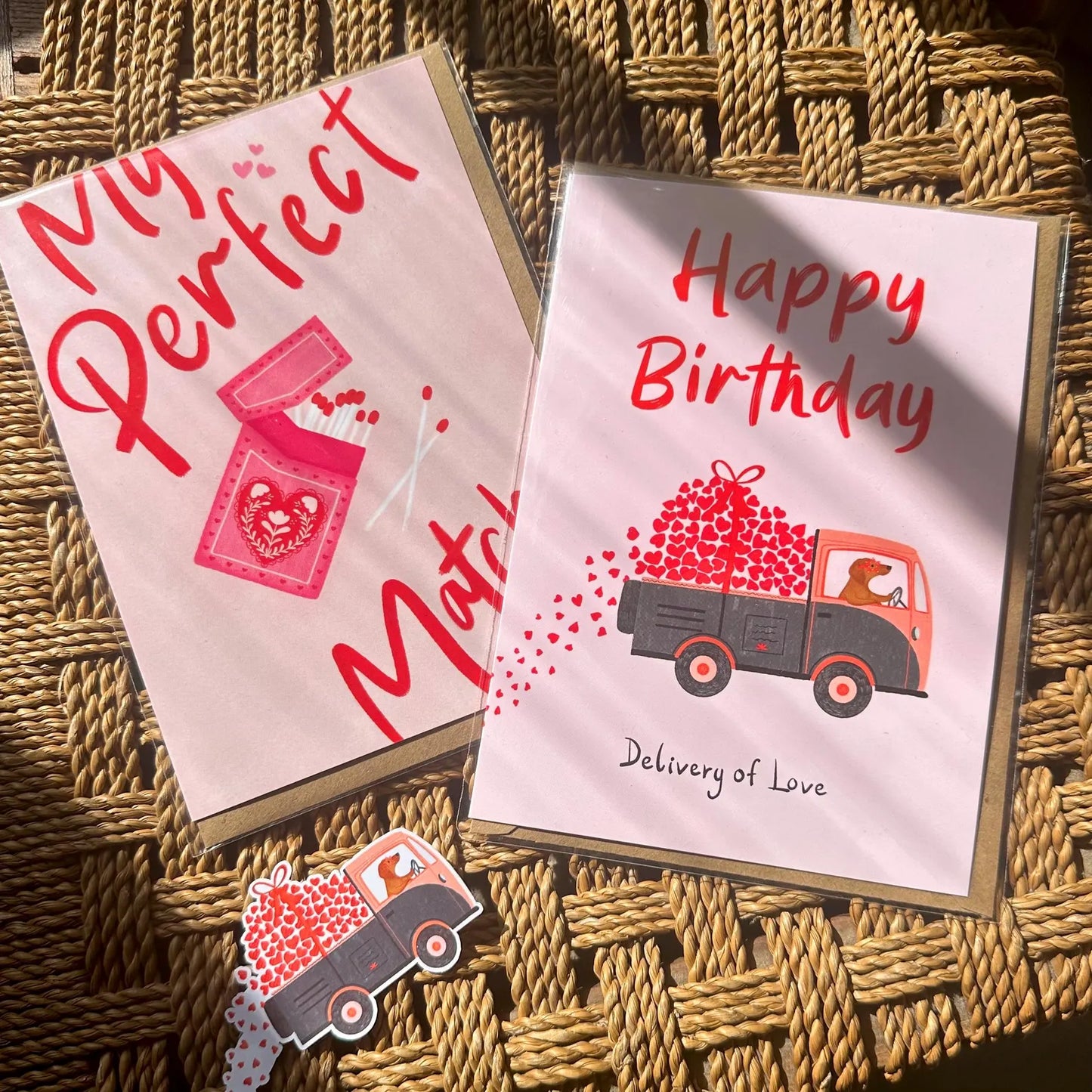 My Perfect Match Illustration Greeting Card