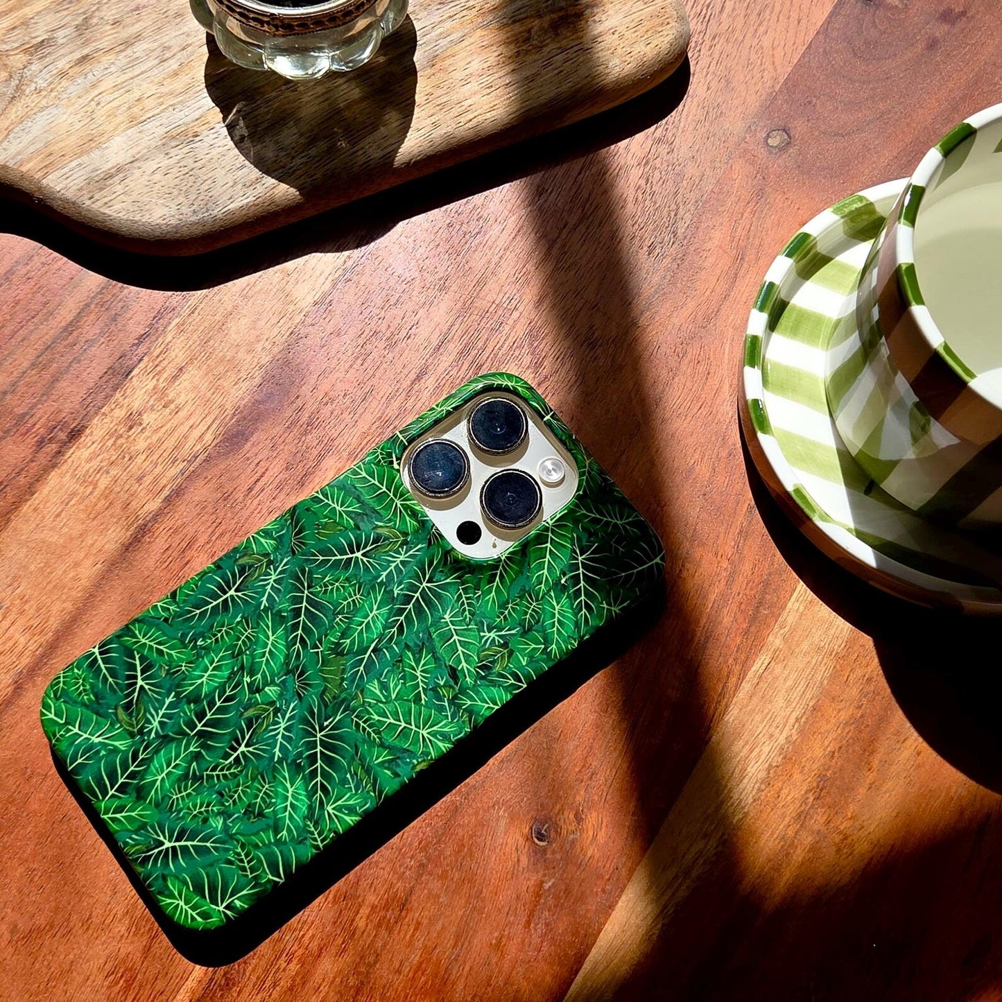 Botanical leaf Phone Case for iPhone 11 12 13 14 Pro Max & Samsung S22 S23 House Plant Pattern Case