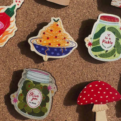 Bunch of Tomatoes Wooden Pin