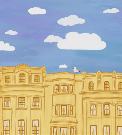 Brunswick Square Town house Greeting Card