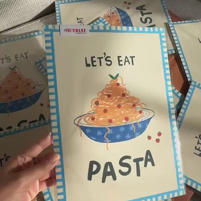 Let’s Eat Pasta Giclée Art Print