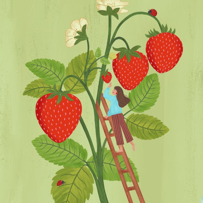 World of Strawberry Giclée Art Print