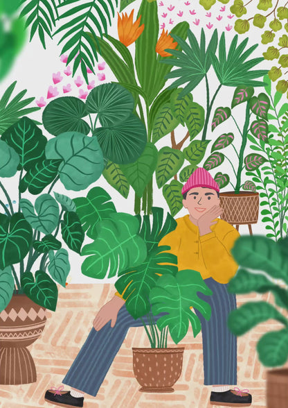Plant Urban Jungle Guy  Birthday Card