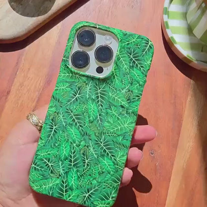 Botanical leaf Phone Case for iPhone 11 12 13 14 Pro Max & Samsung S22 S23 House Plant Pattern Case